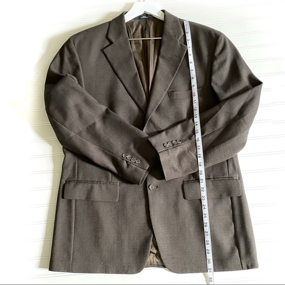 Haggar Black Label Men's Wool Blend Button Front Blazer Size 42 R - Picture 8 of 11